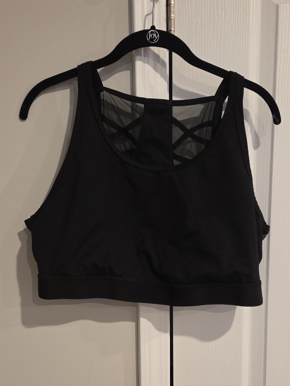 torrid Black Mesh-Back Racer Sports Bra